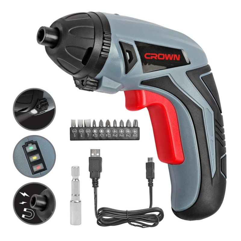 مفك براغي شحن كراون